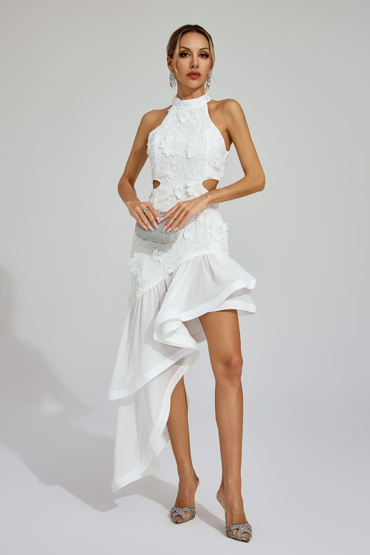 Milne White Lace Cut Out Dress