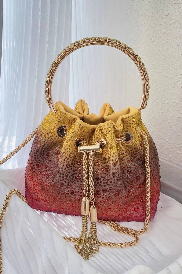 Horace Multicolored Crystal Embellished Bucket Bag
