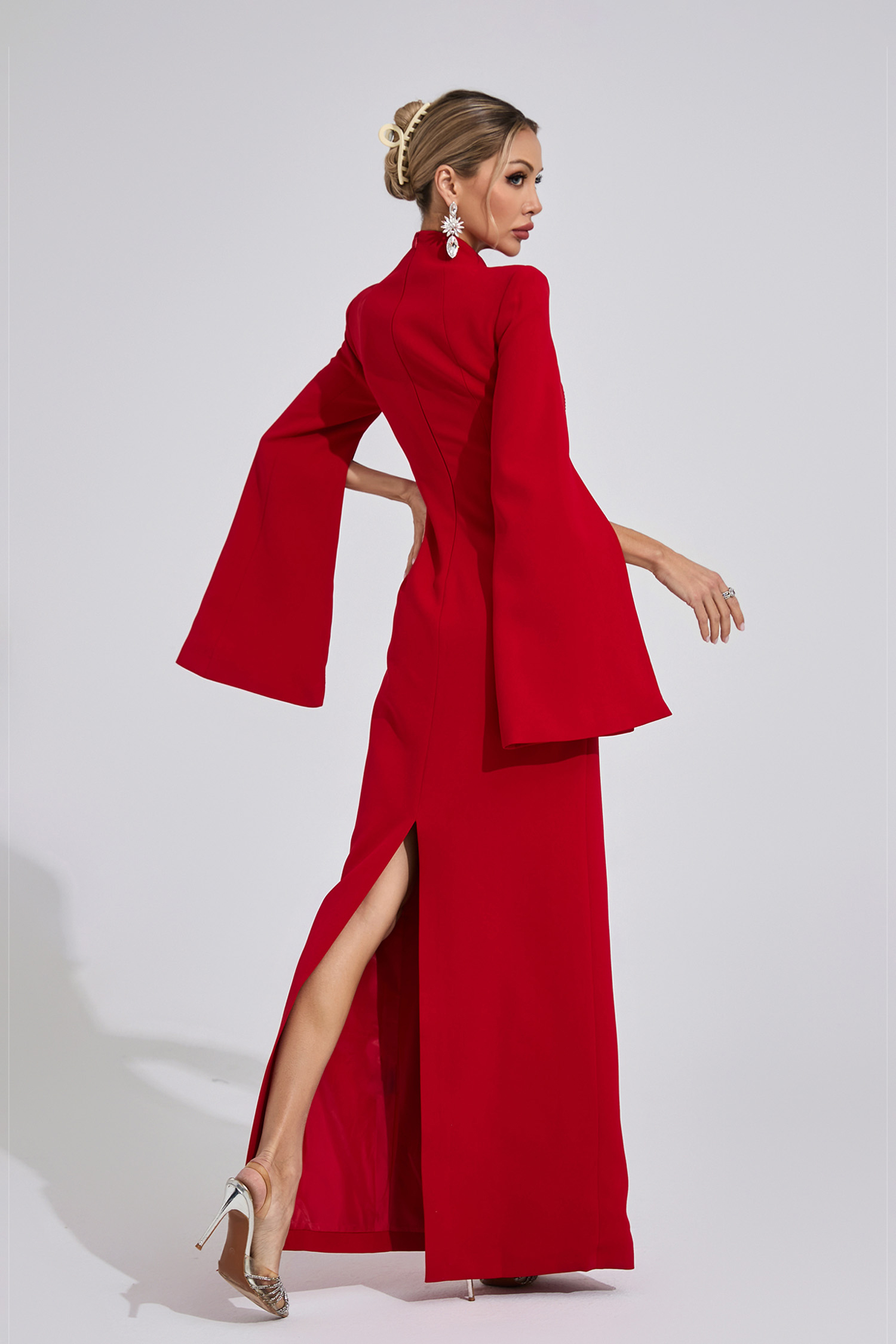 Rapids Red Diamond Maxi Dress