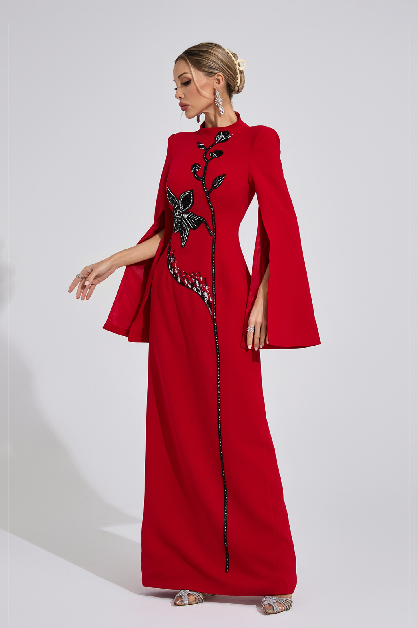 Rapids Red Diamond Maxi Dress