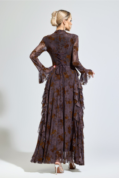 Copernicus Dark Brown Prom Dress