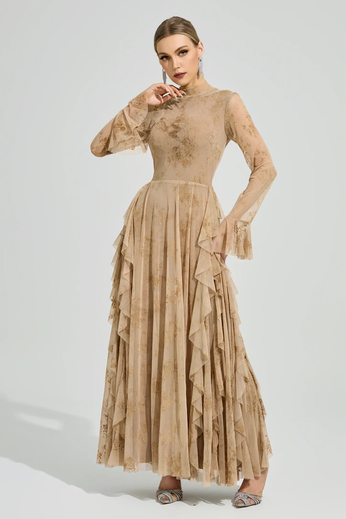 Copernicus Khaki Prom Dress