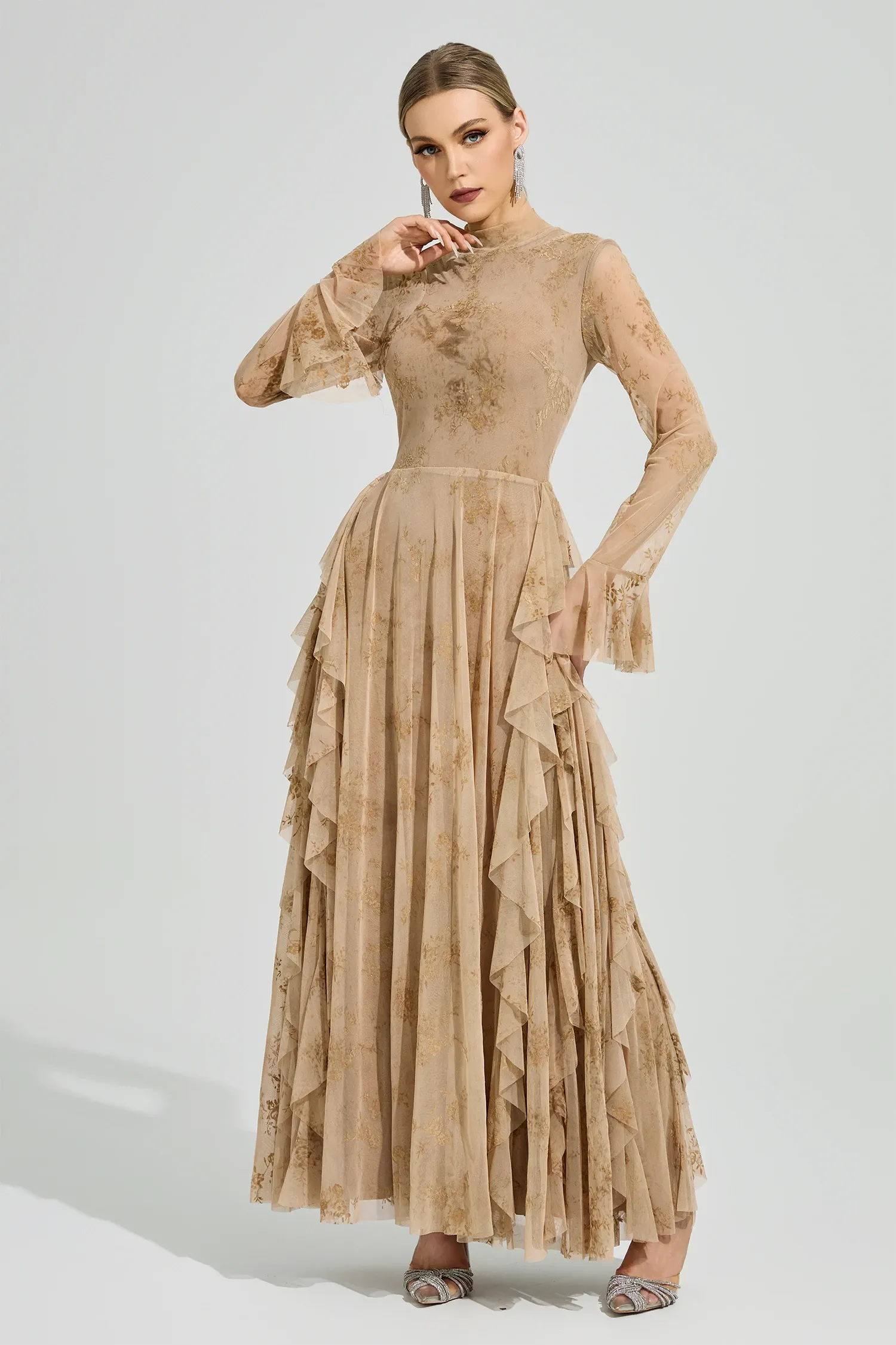 Copernicus Khaki Prom Dress