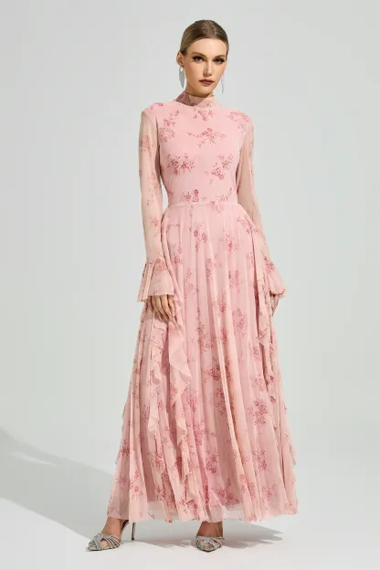 Copernicus Pink Prom Dress
