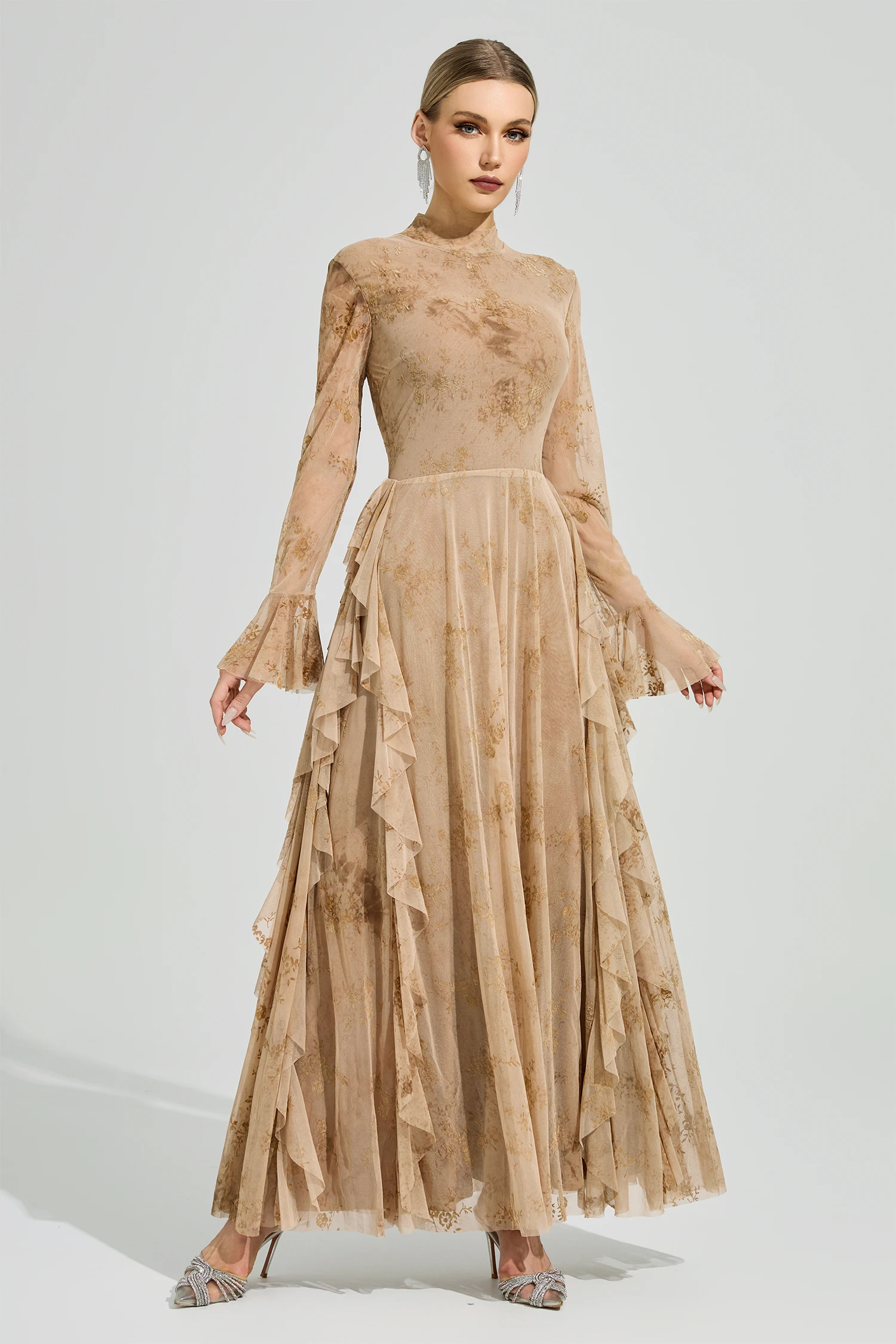 Copernicus Khaki Prom Dress