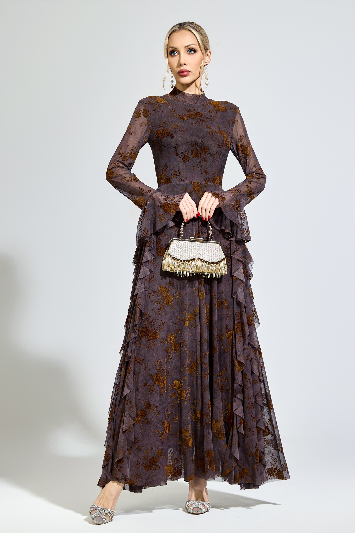 Copernicus Dark Brown Prom Dress