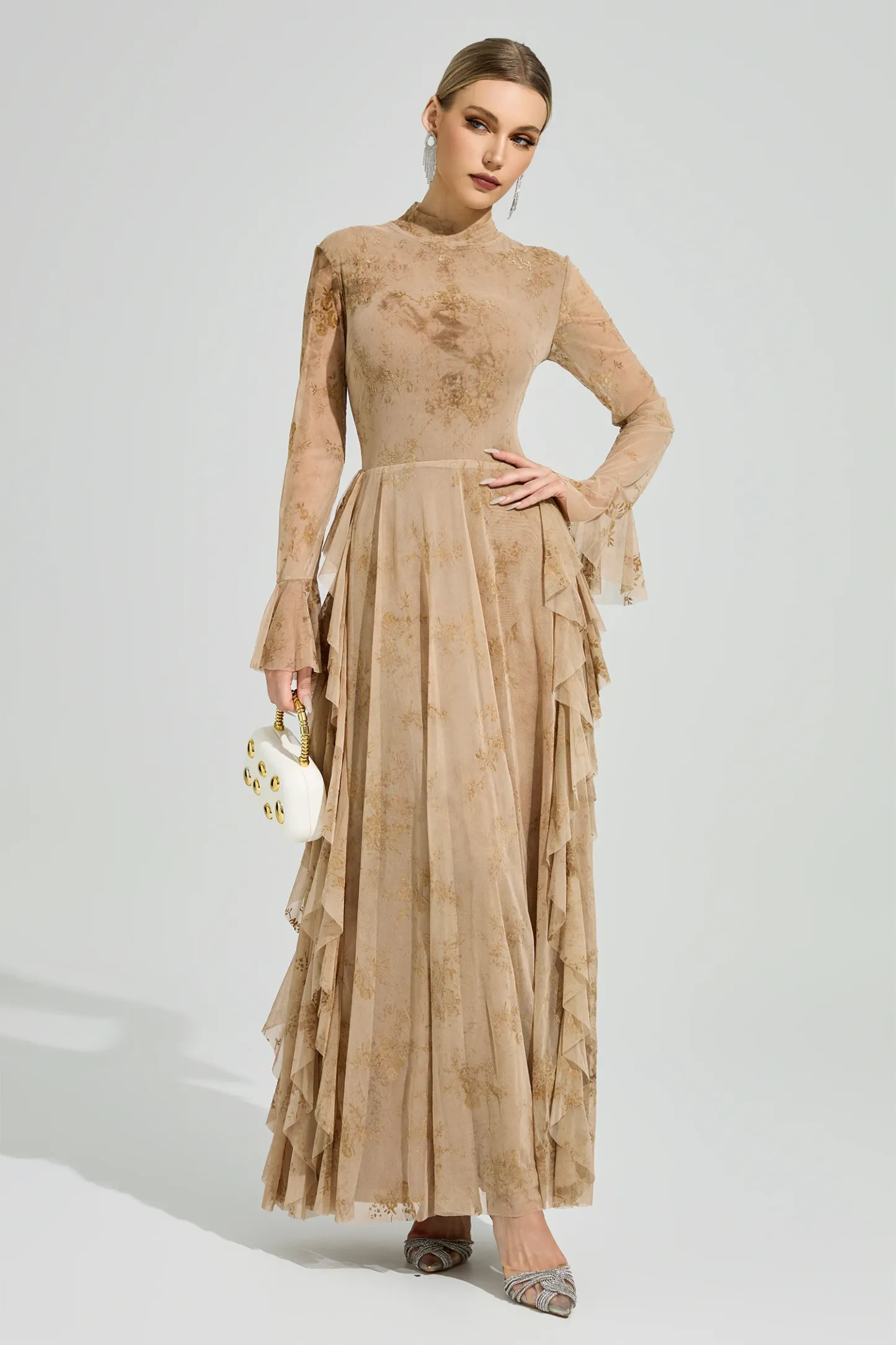 Copernicus Khaki Prom Dress