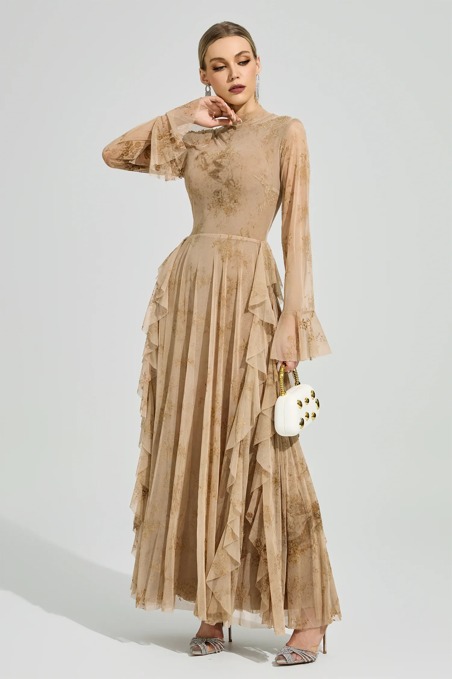 Copernicus Khaki Prom Dress