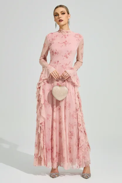 Copernicus Pink Prom Dress