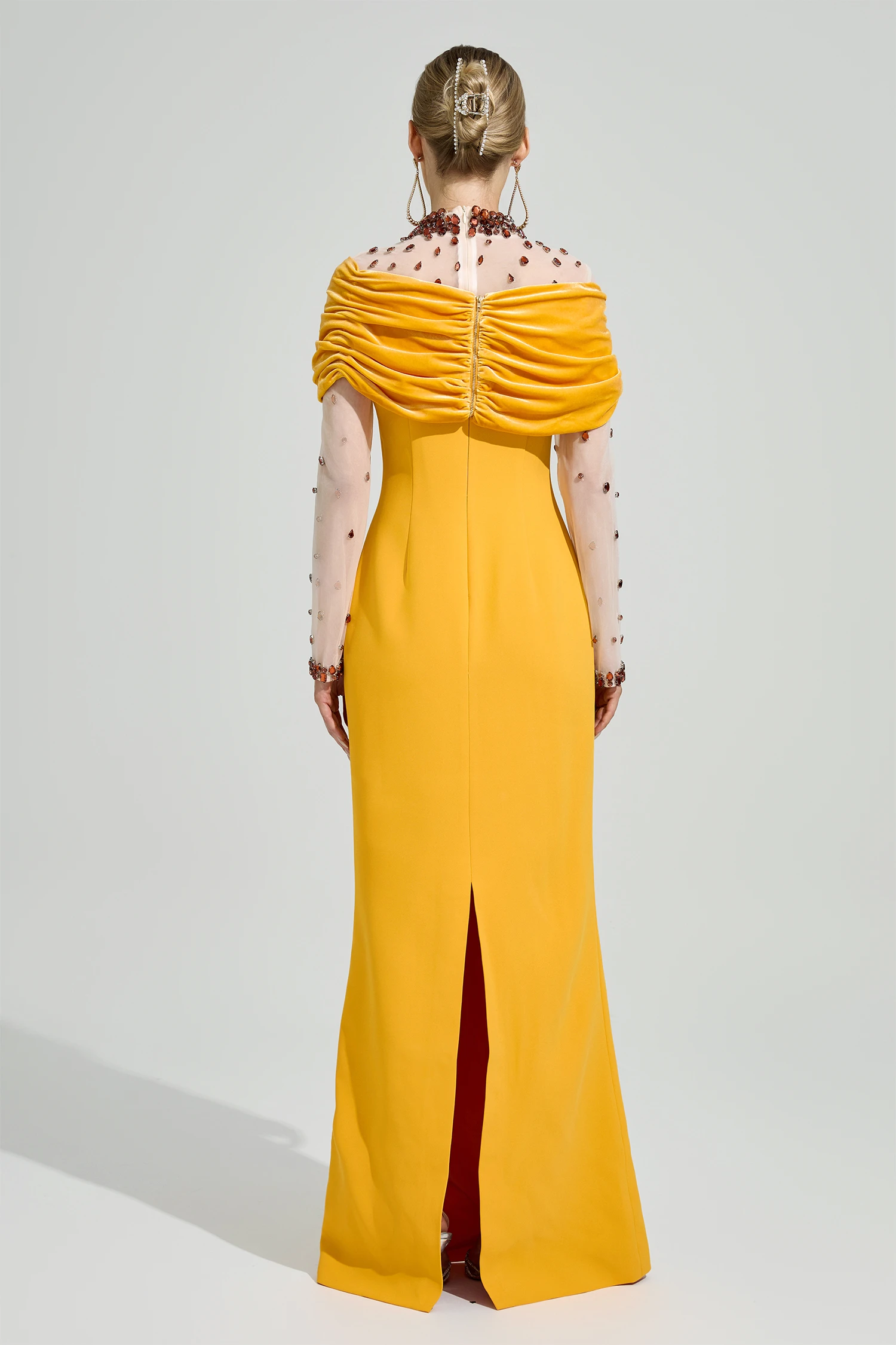 Hundertwasser Yellow Diamond Formal Dress