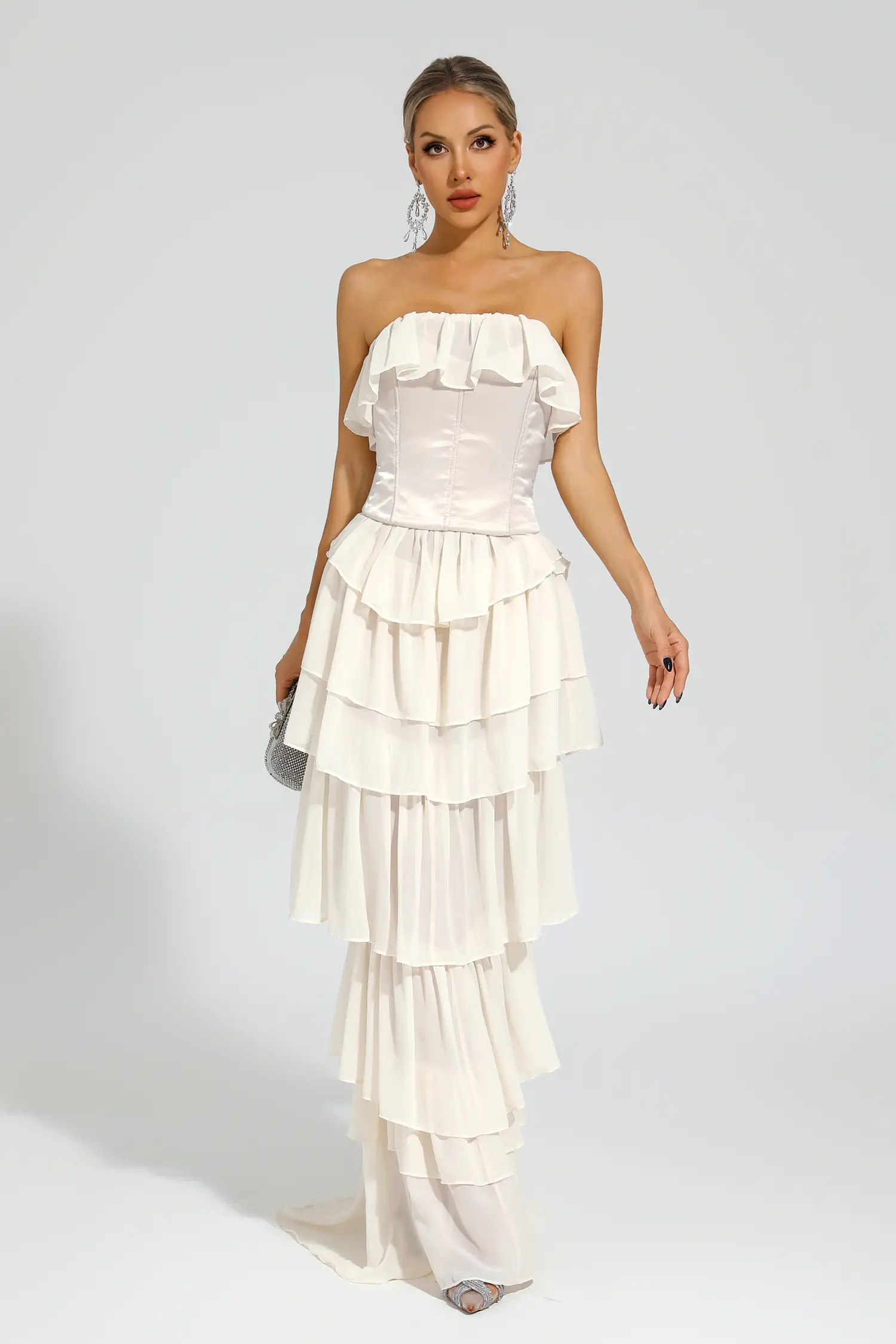 Thorndike Apricot Off Shoulder Dress 