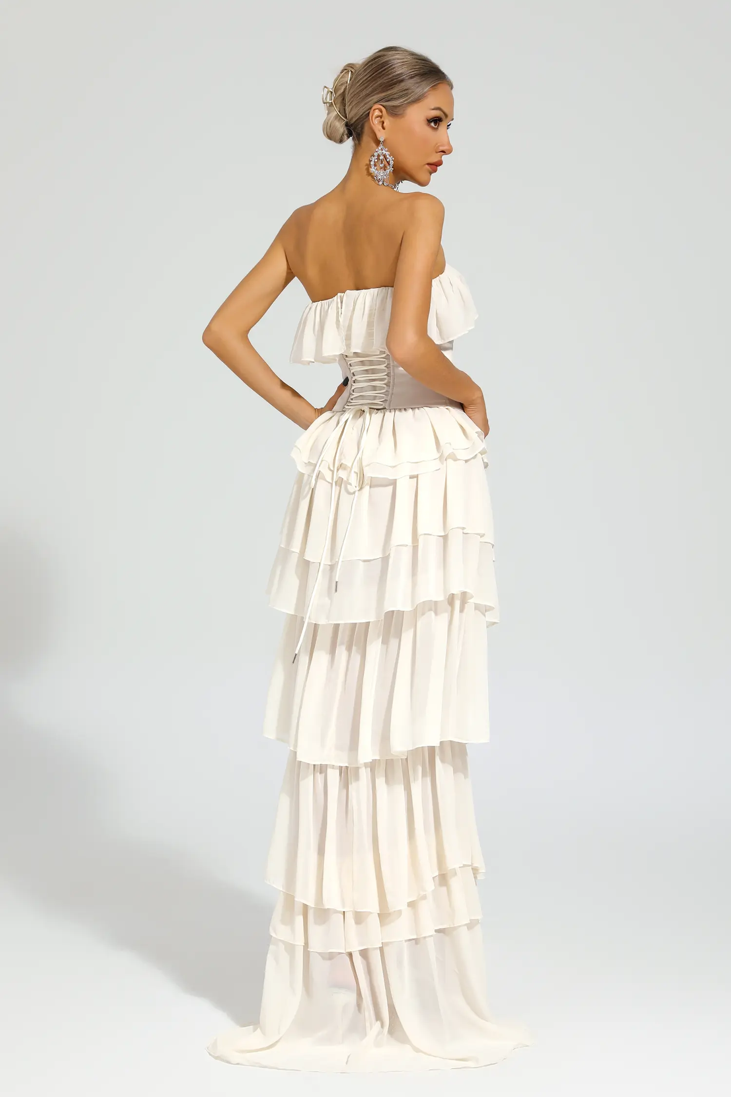 Thorndike Apricot Off Shoulder Dress 