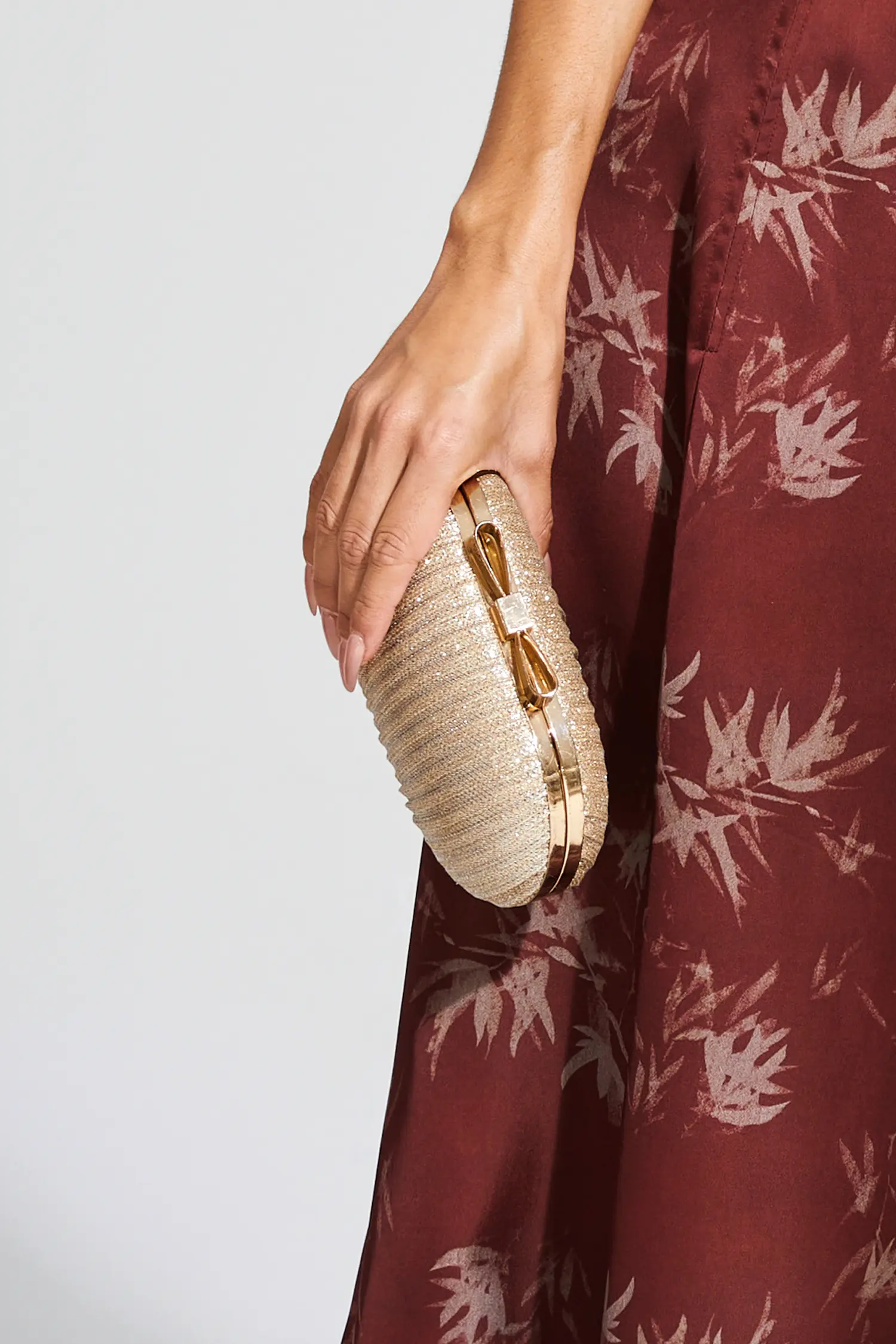 Prima Gold Clutch Bag