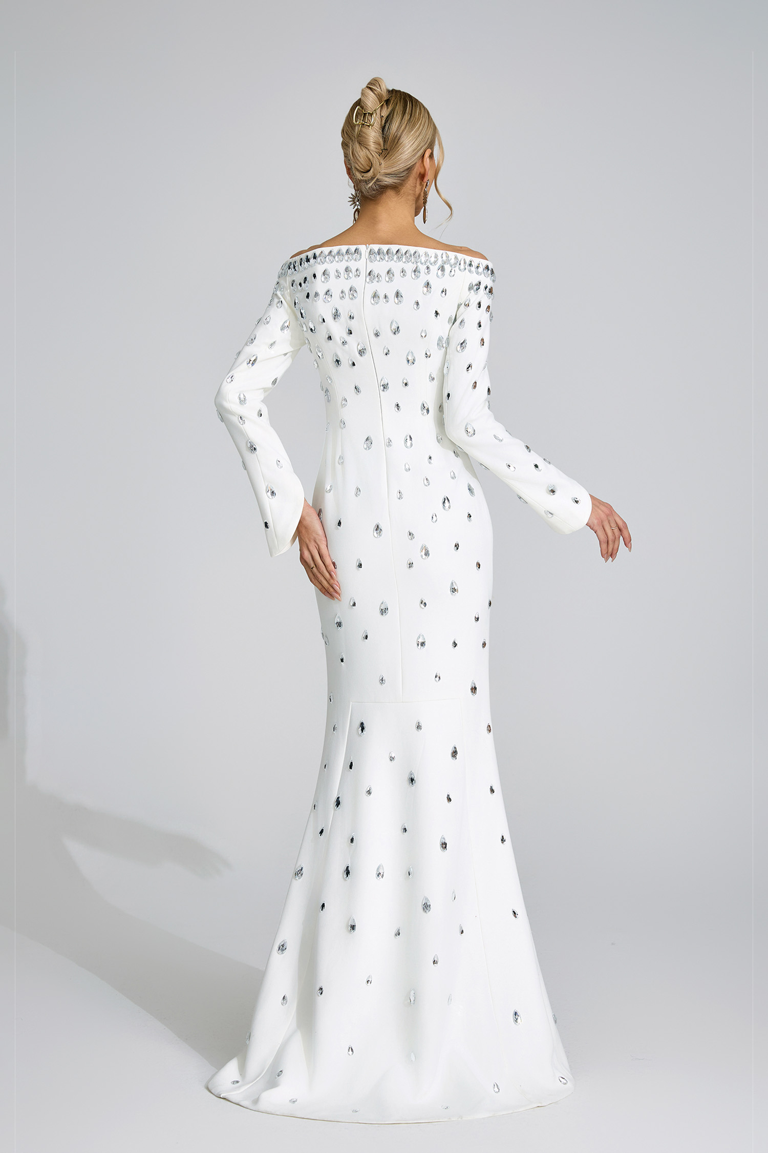 Channel White Diamond Maxi Dress