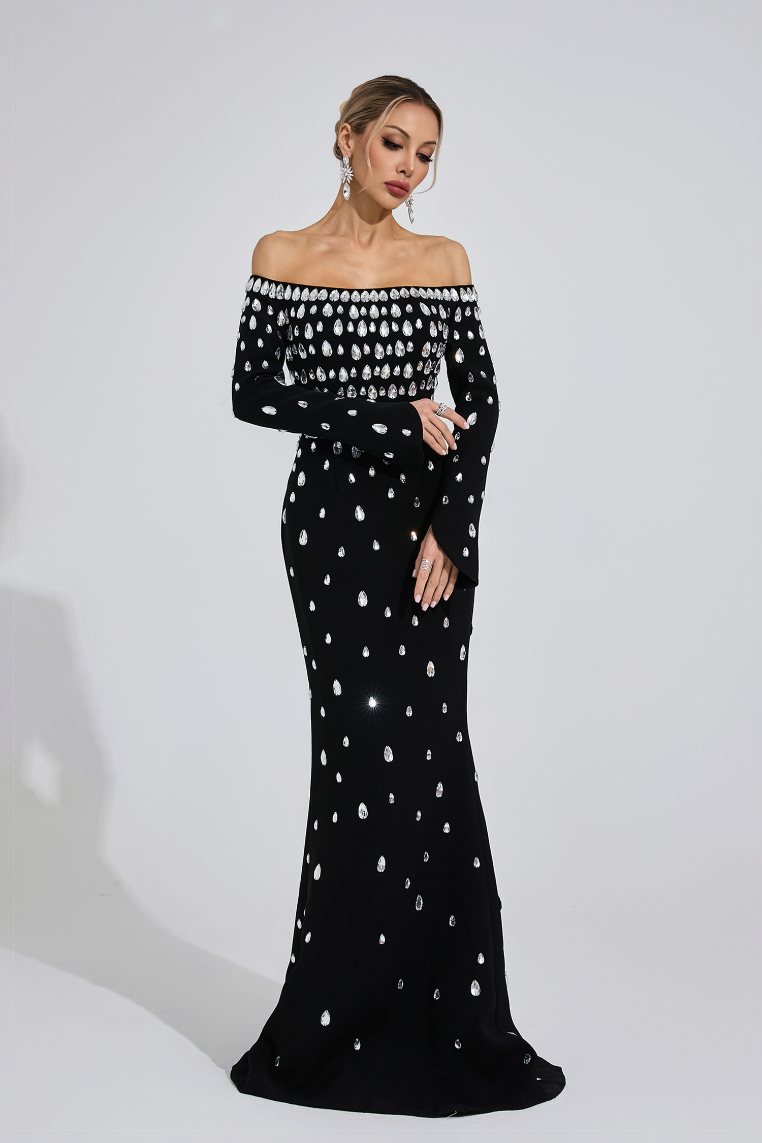 Channel Black Diamond Maxi Dress