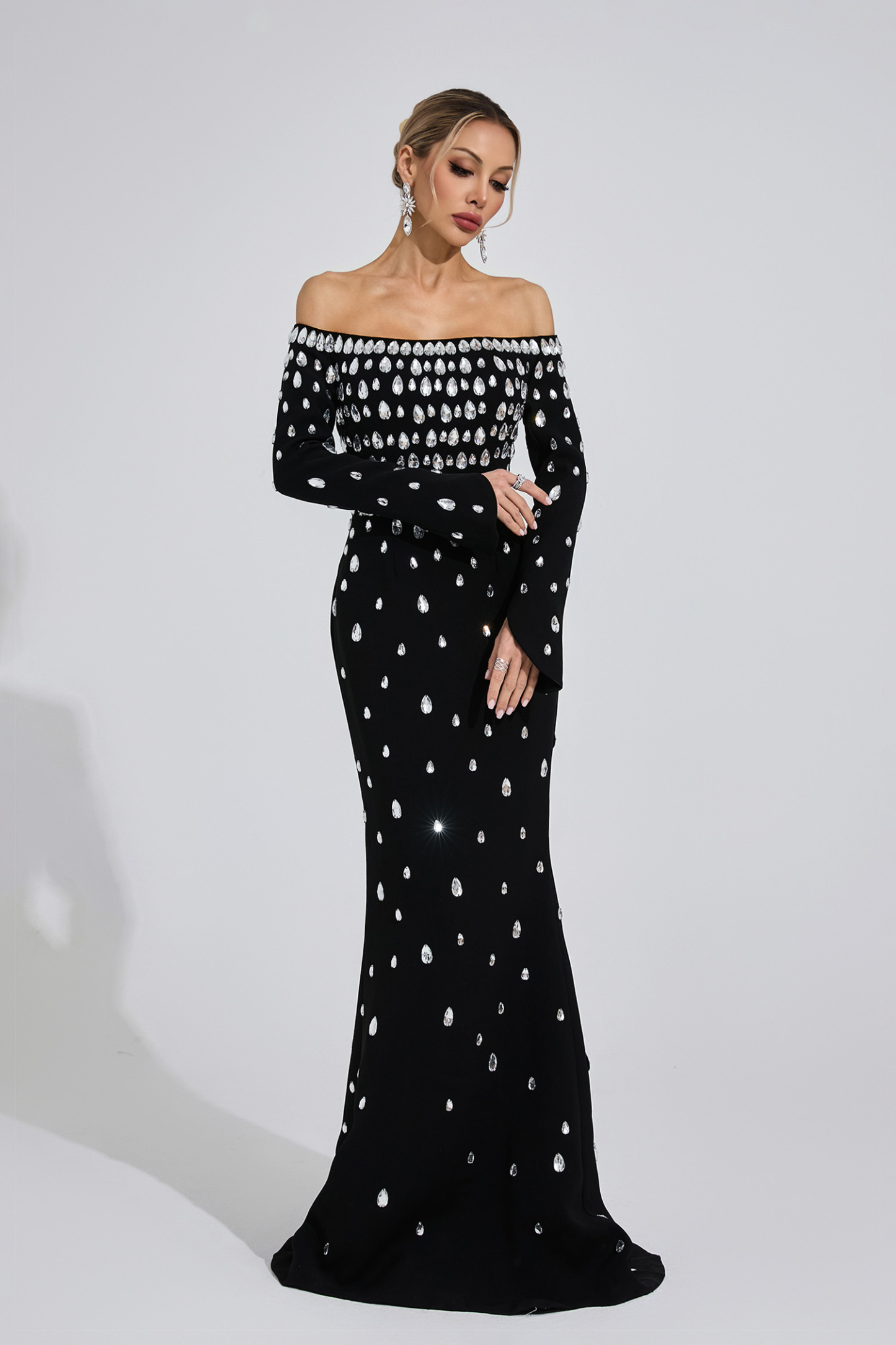 Channel Black Diamond Maxi Dress