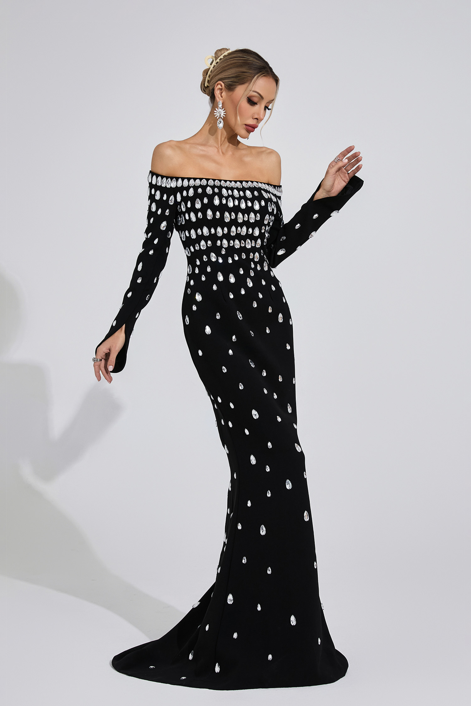 Channel Black Diamond Maxi Dress