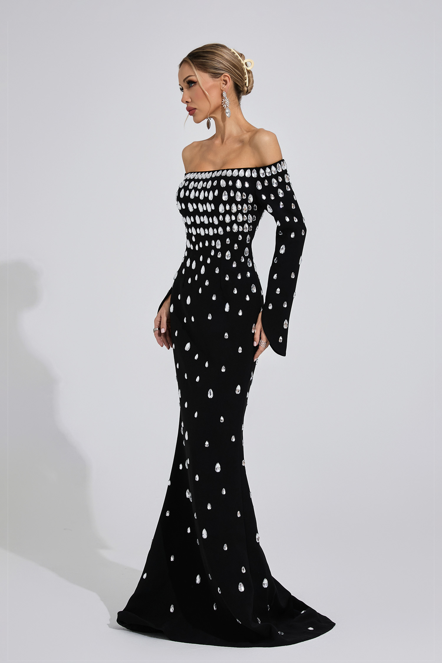Channel Black Diamond Maxi Dress
