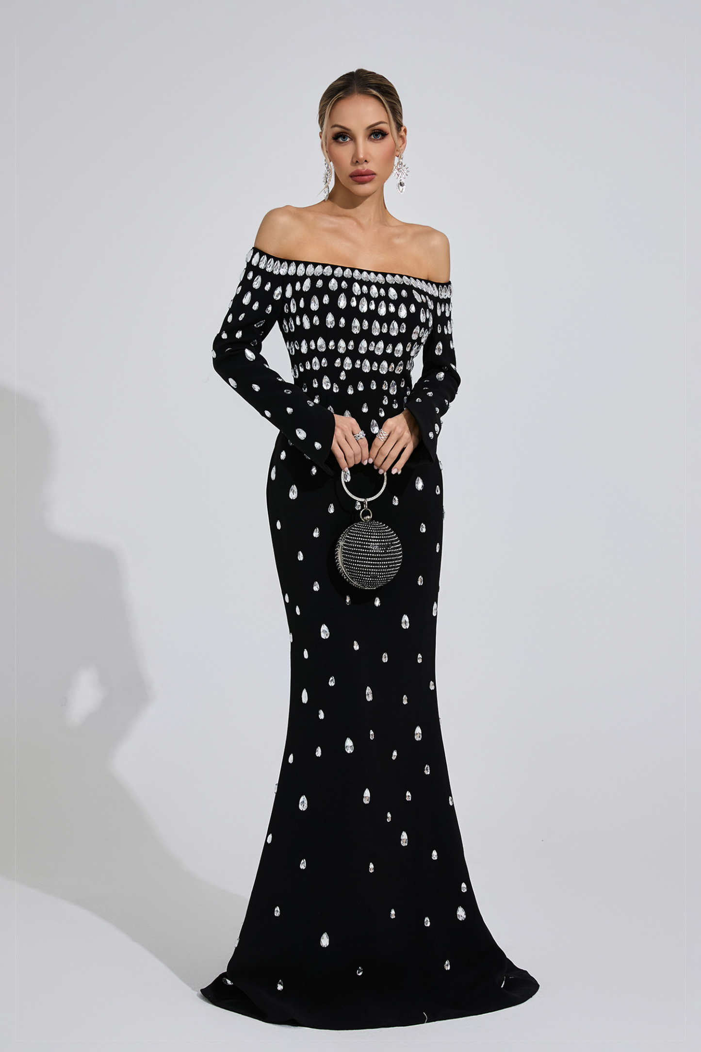 Channel Black Diamond Maxi Dress