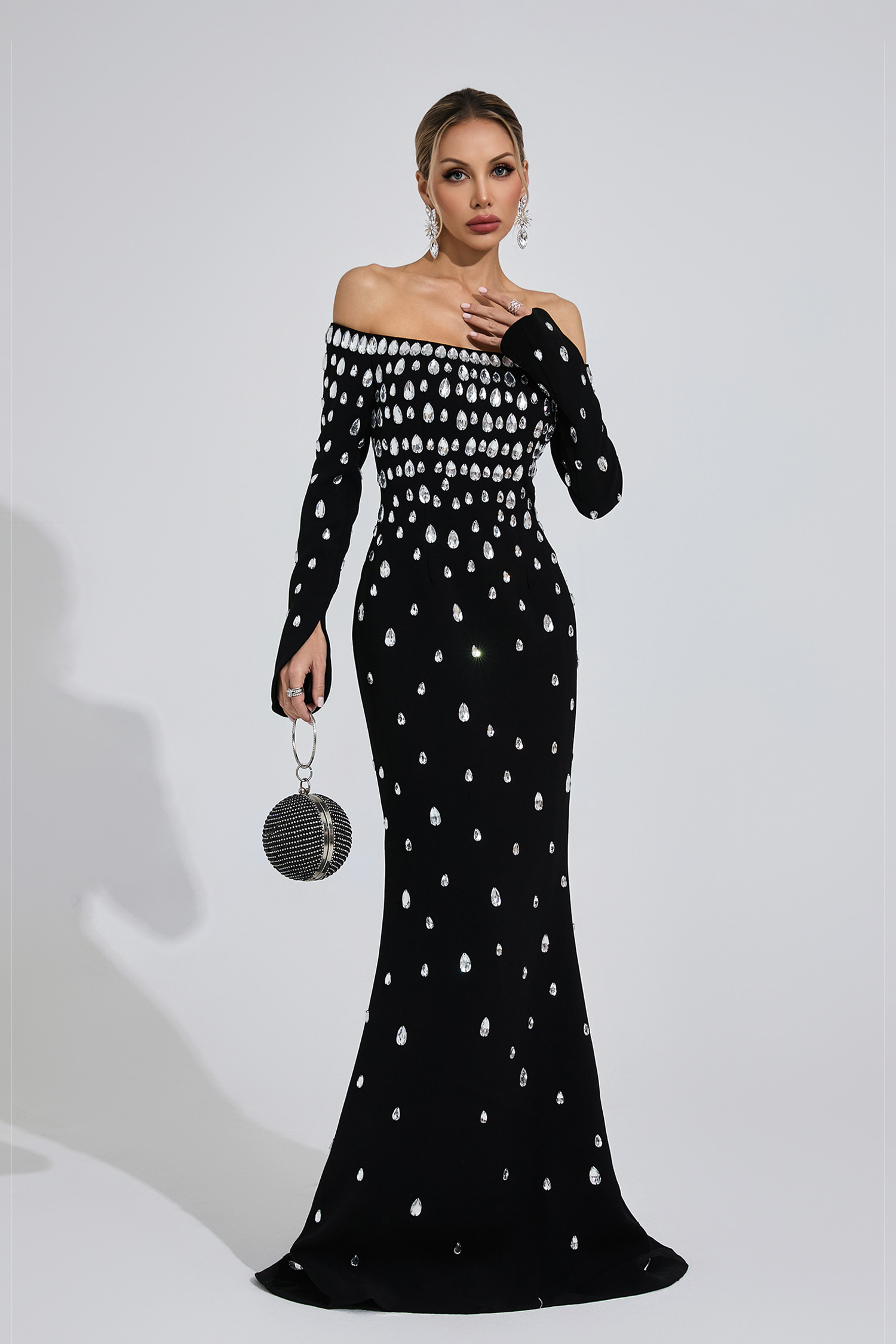Channel Black Diamond Maxi Dress