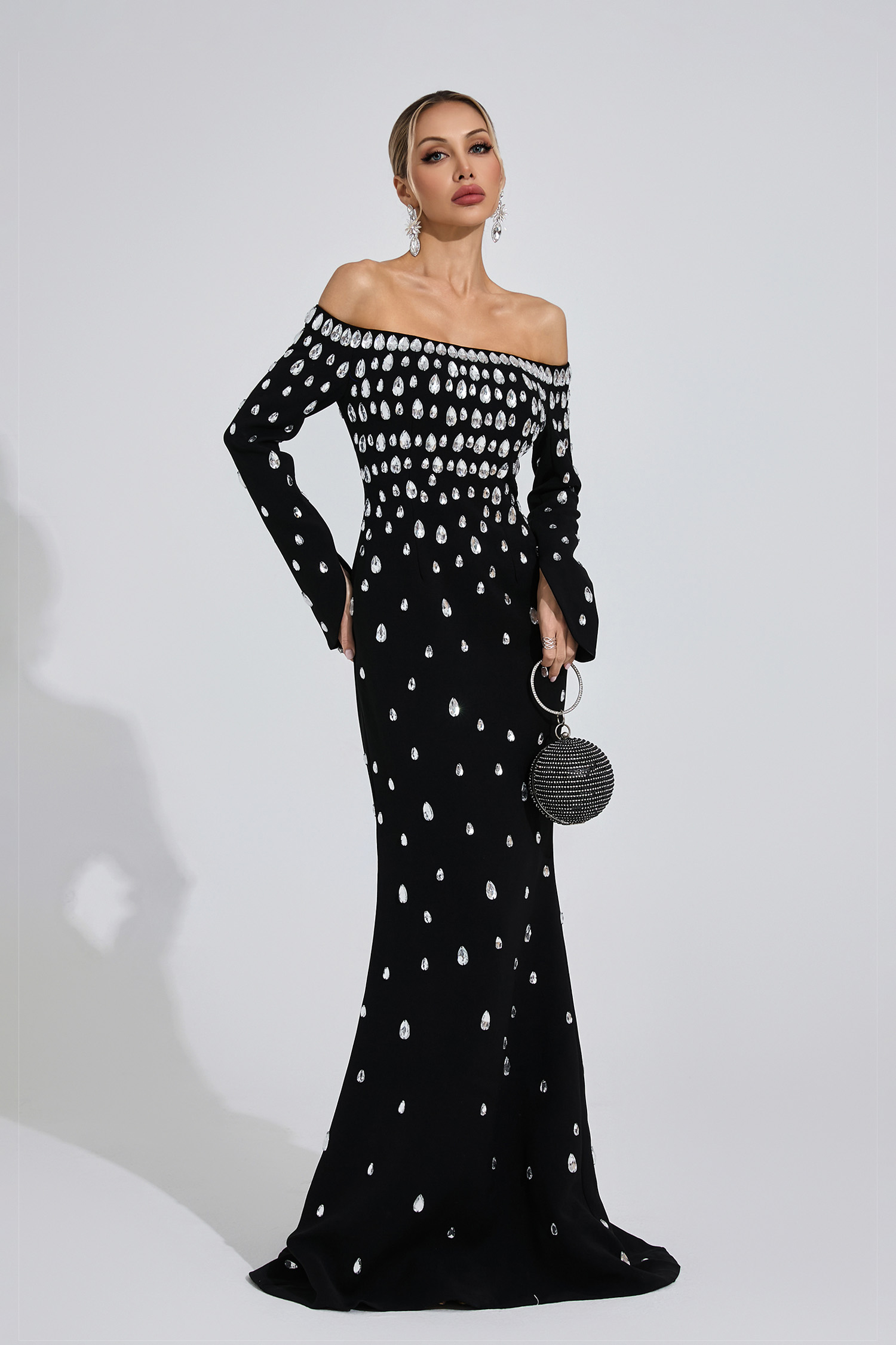 Channel Black Diamond Maxi Dress