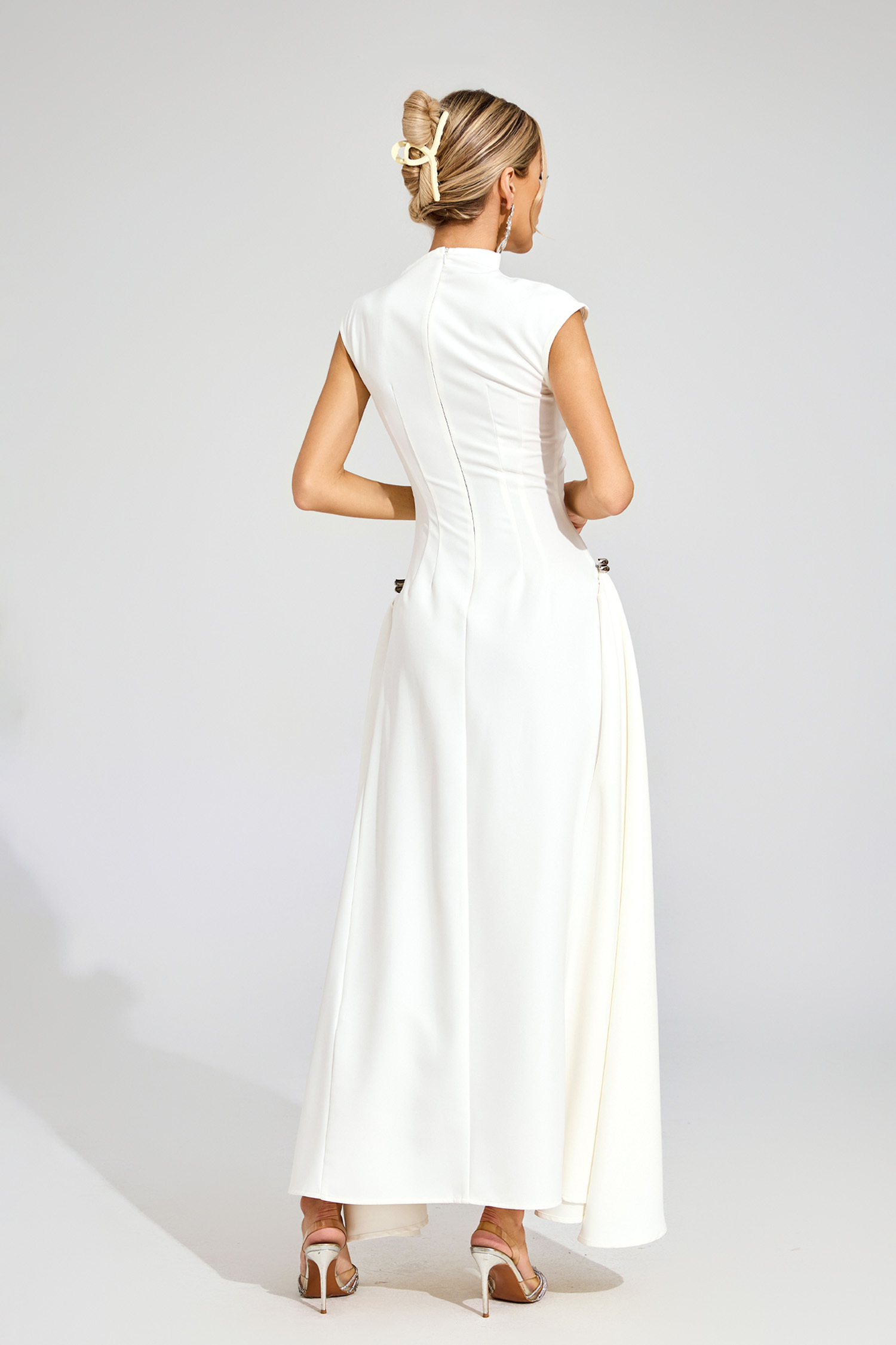 Robinson White Sleeveless Maxi Dress