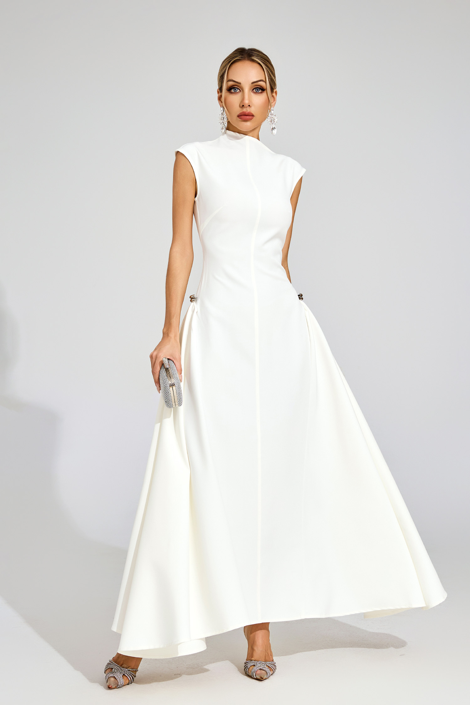 Robinson White Sleeveless Maxi Dress