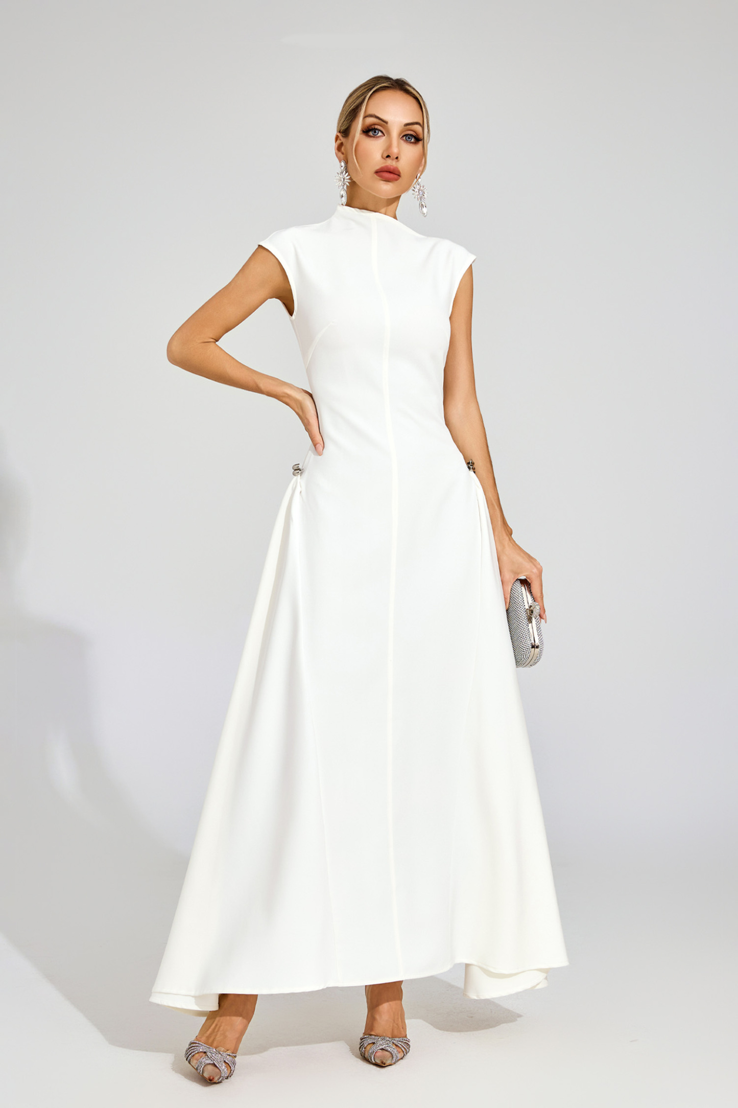Robinson White Sleeveless Maxi Dress