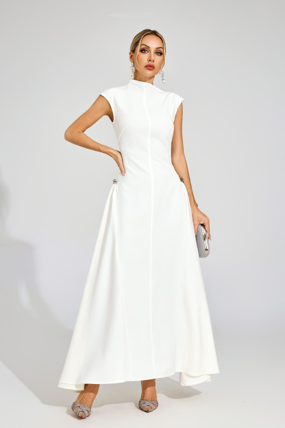 Robinson White Sleeveless Maxi Dress
