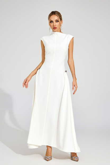 Robinson White Sleeveless Maxi Dress
