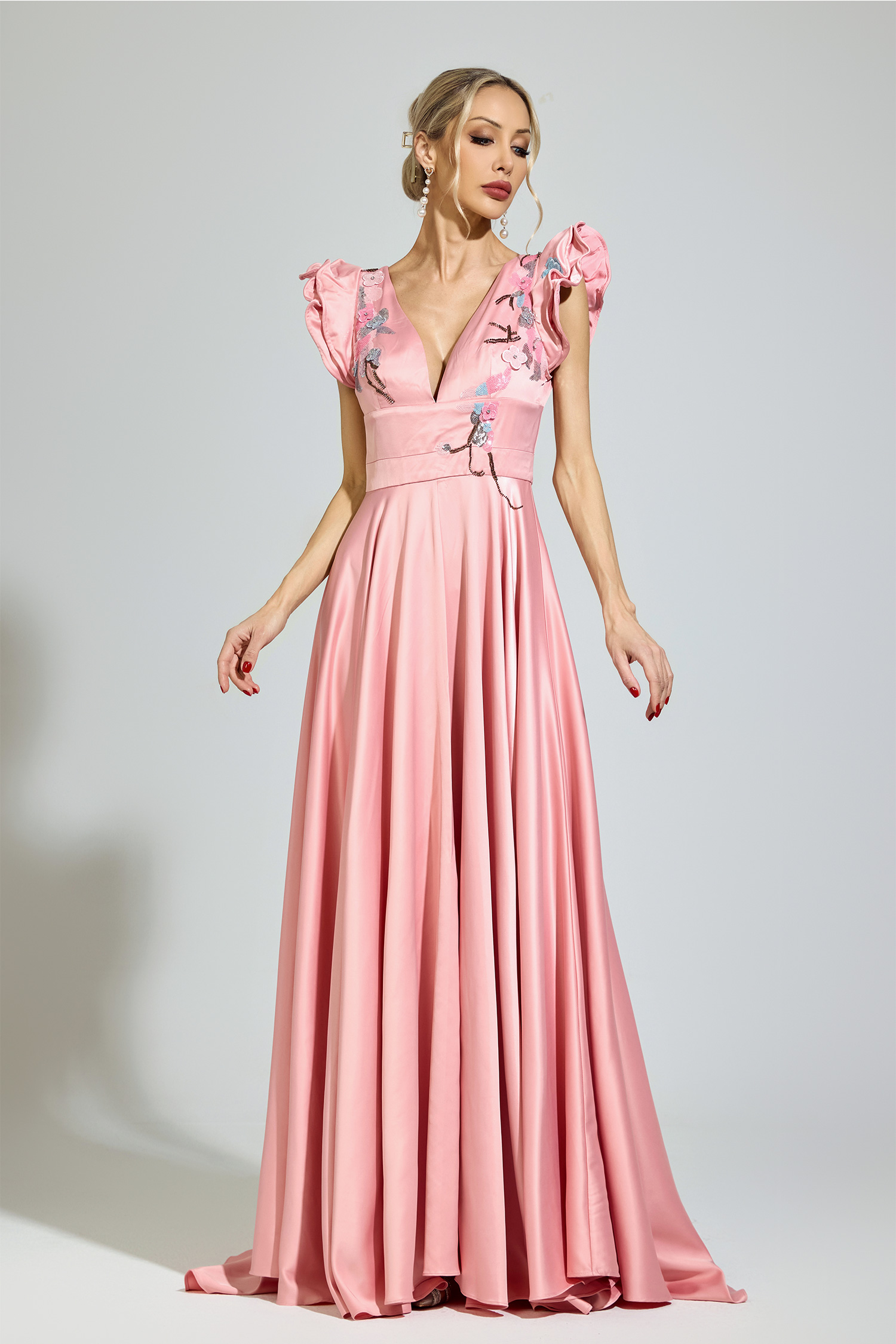 Conrad Pink Diamond Formal Dress