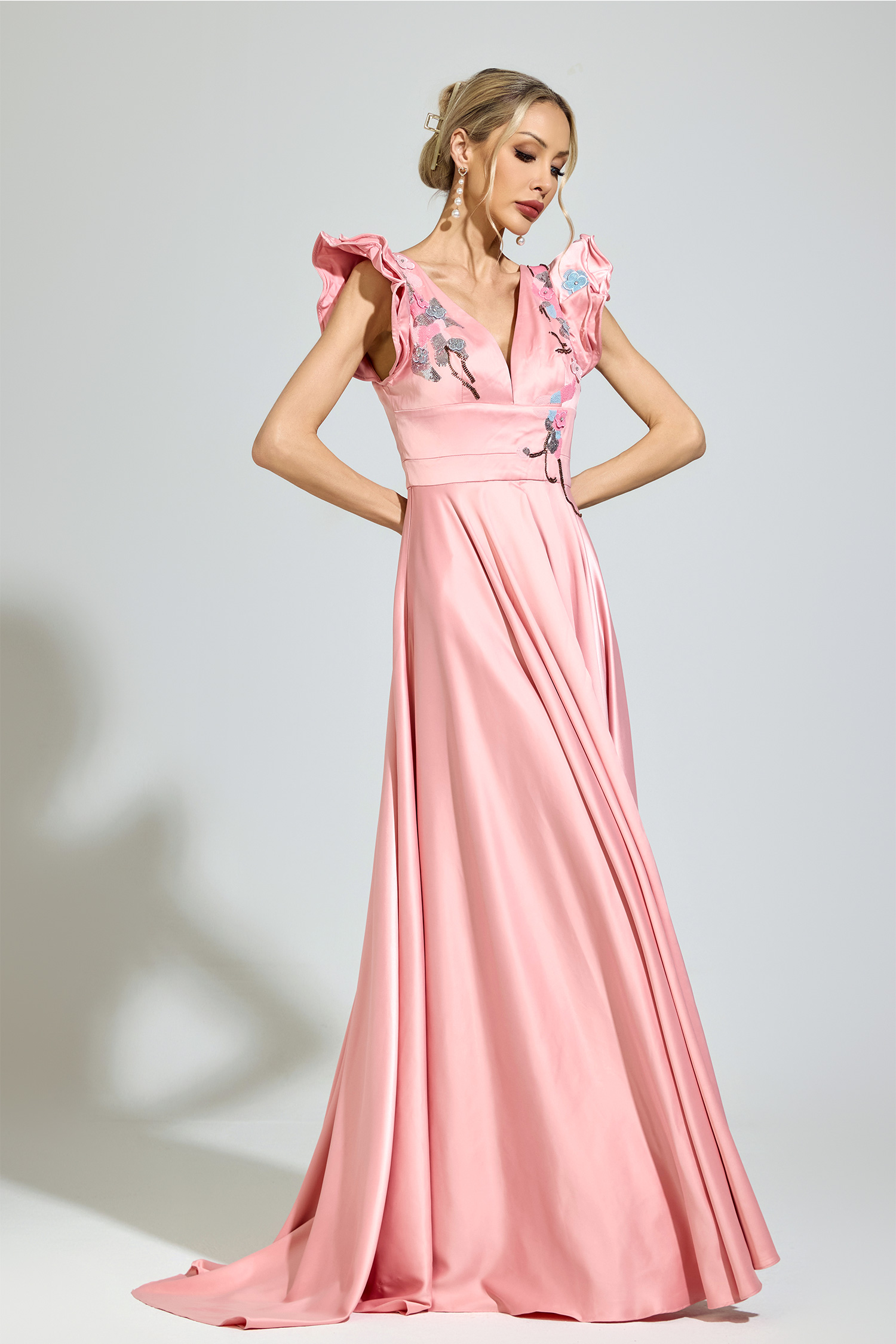 Conrad Pink Diamond Formal Dress