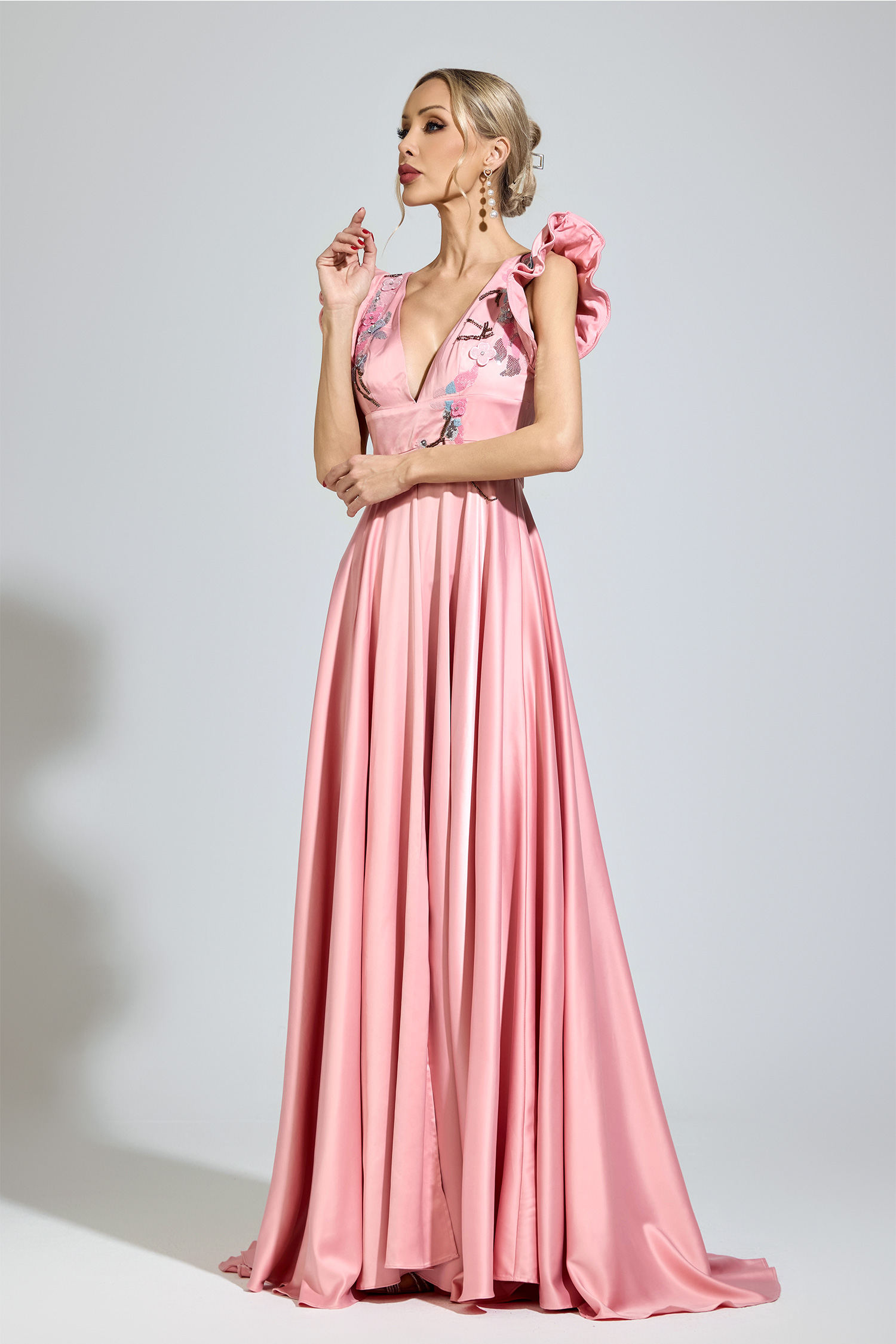 Conrad Pink Diamond Formal Dress