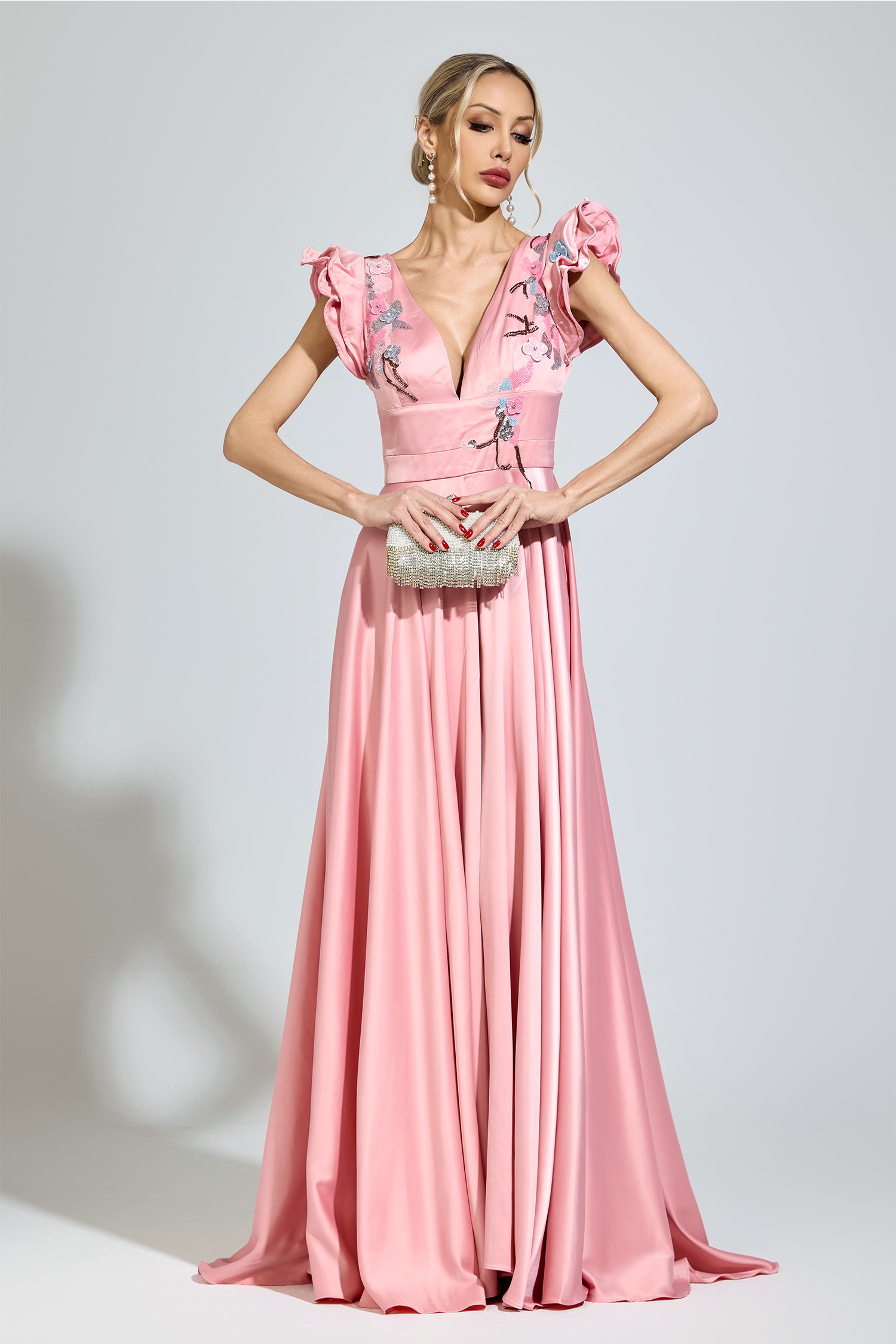 Conrad Pink Diamond Formal Dress