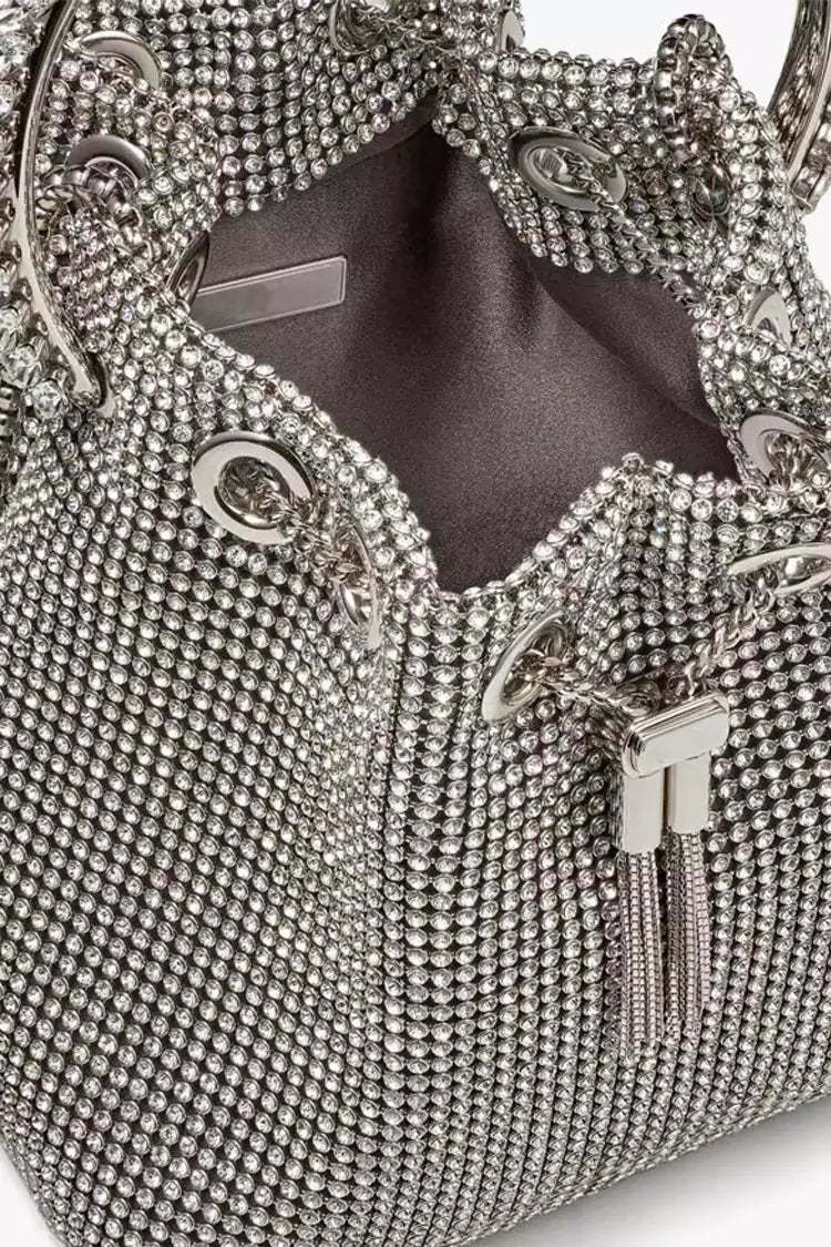 Horace Silver Crystal Embellished Bucket Bag