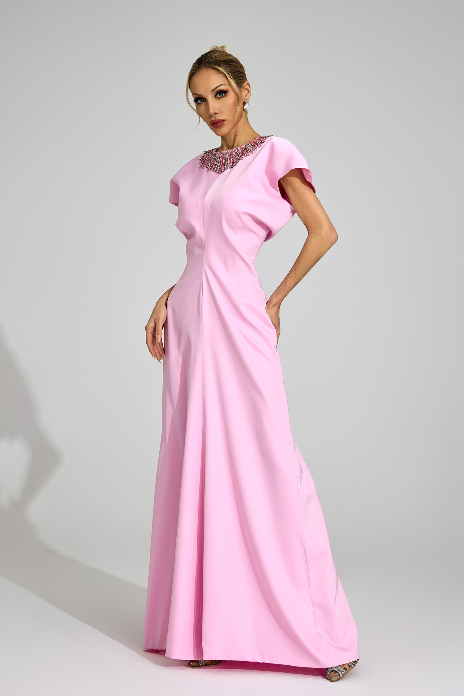 Flume Pink Diamond Maxi Dress
