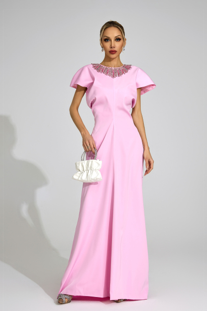 Flume Pink Diamond Maxi Dress