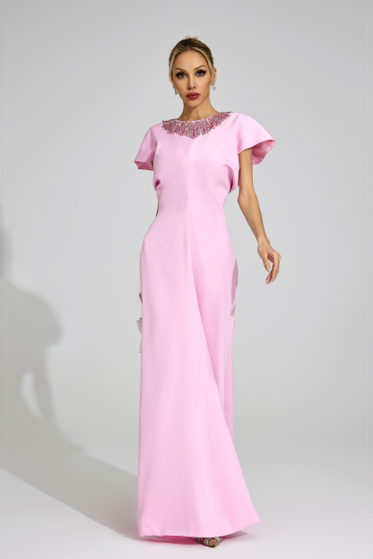 Flume Pink Diamond Maxi Dress