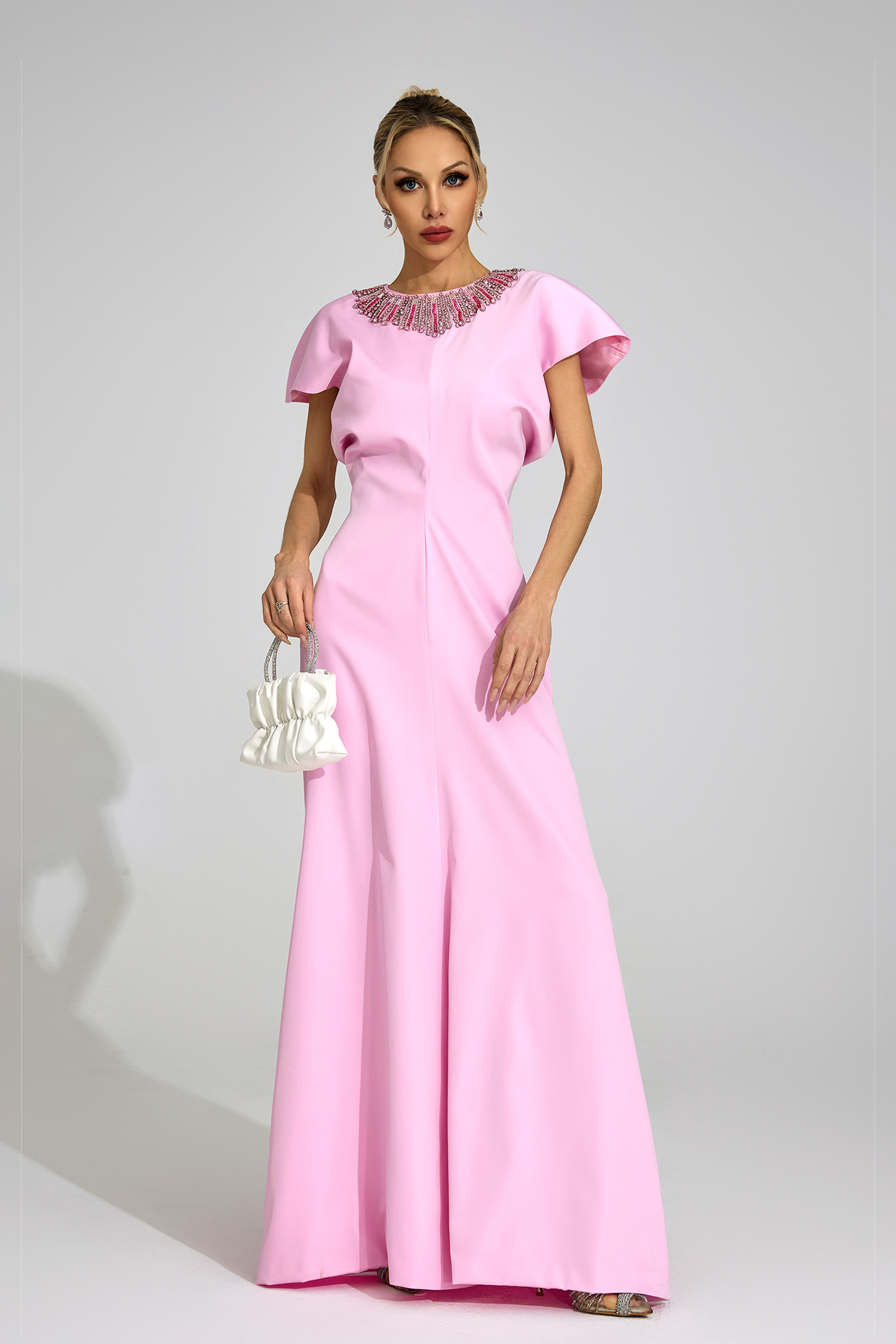 Flume Pink Diamond Maxi Dress