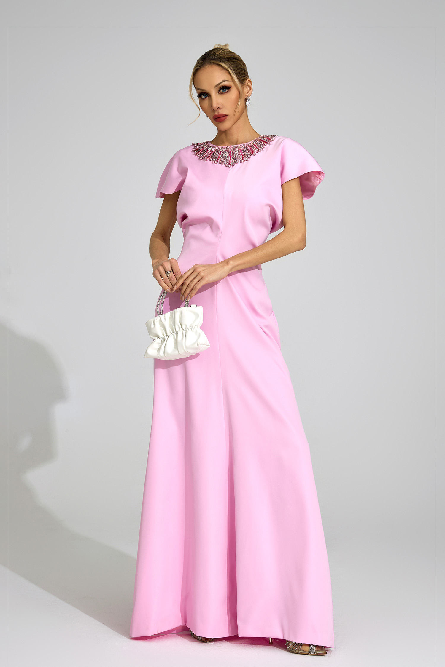 Flume Pink Diamond Maxi Dress
