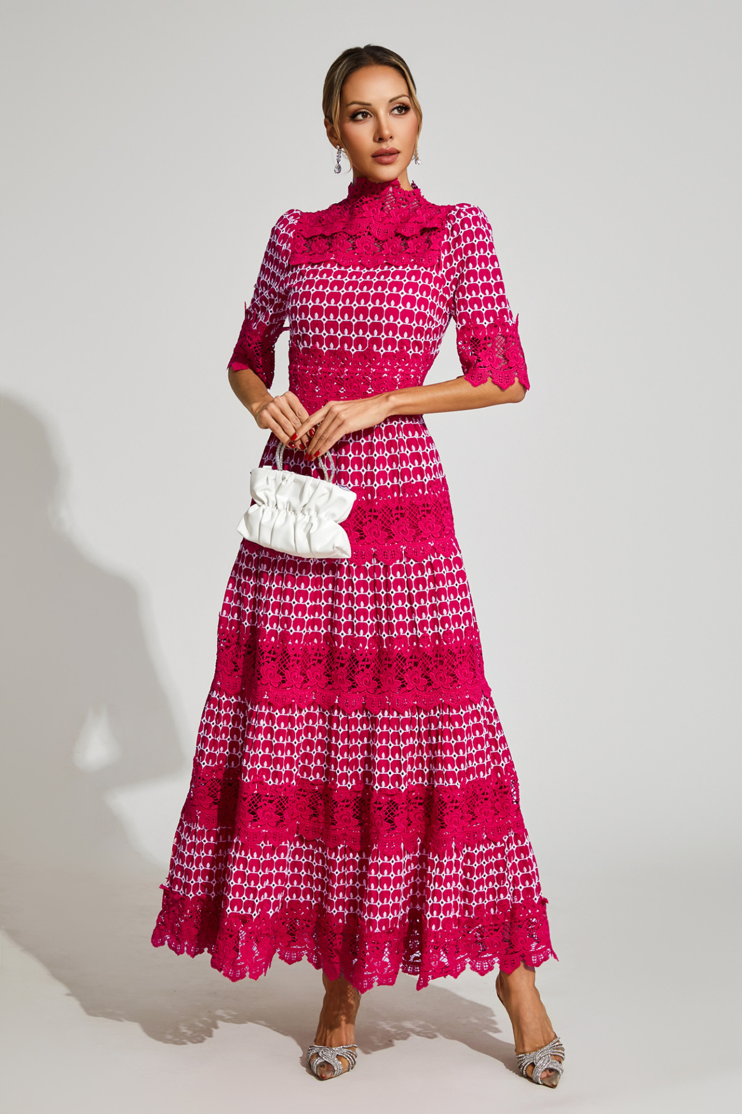 Eliot Red Cut Out Long Sleeve Dress