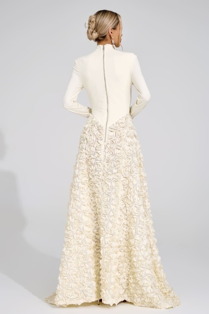 Ida Ivory Floral Maxi Dress
