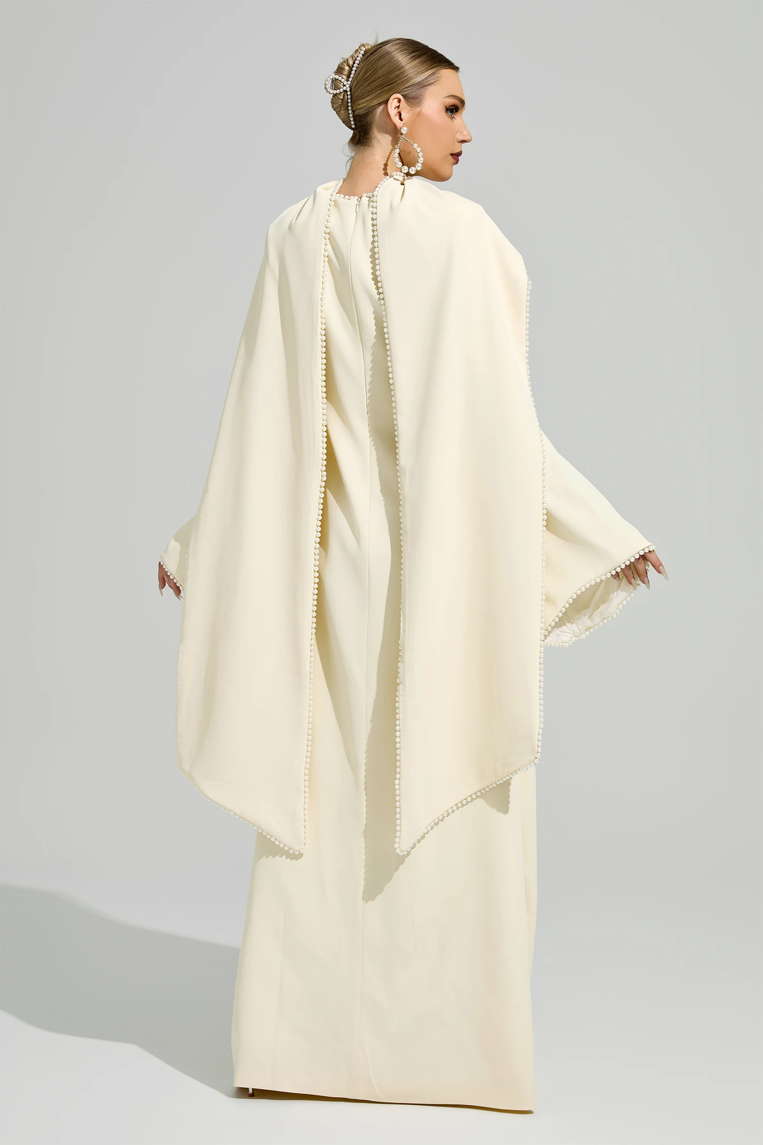 Nora Yellow Scarf Maxi Dress