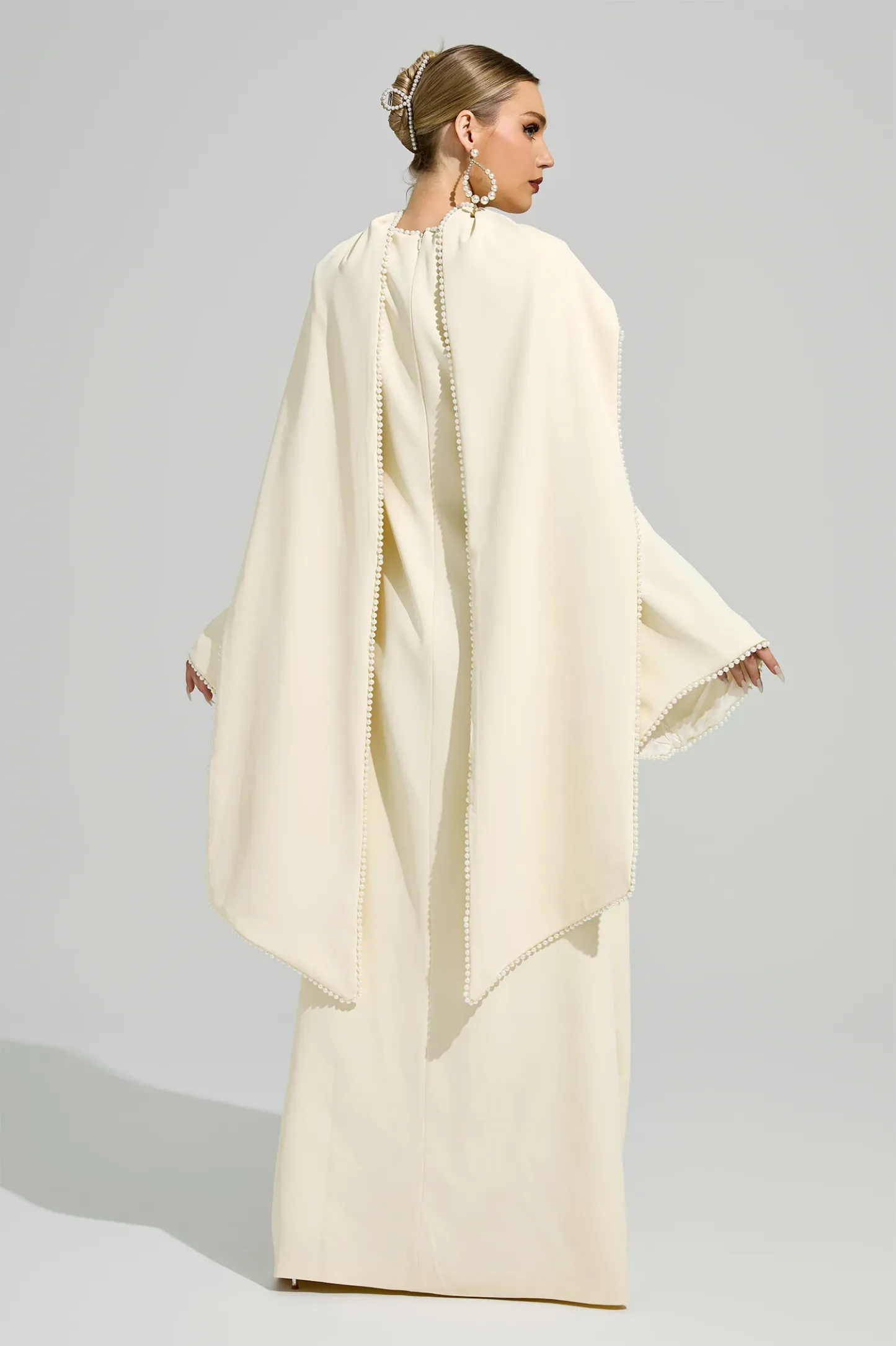 Nora Yellow Scarf Maxi Dress