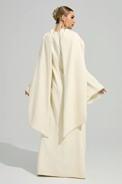 Nora Yellow Scarf Maxi Dress