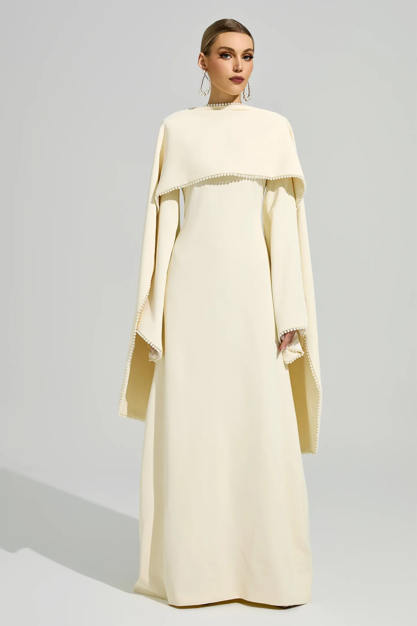 Nora Yellow Scarf Maxi Dress