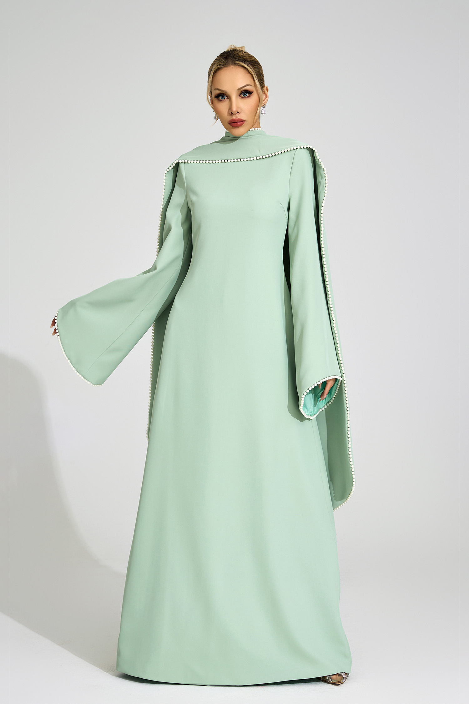 Nora Green Scarf Maxi Dress