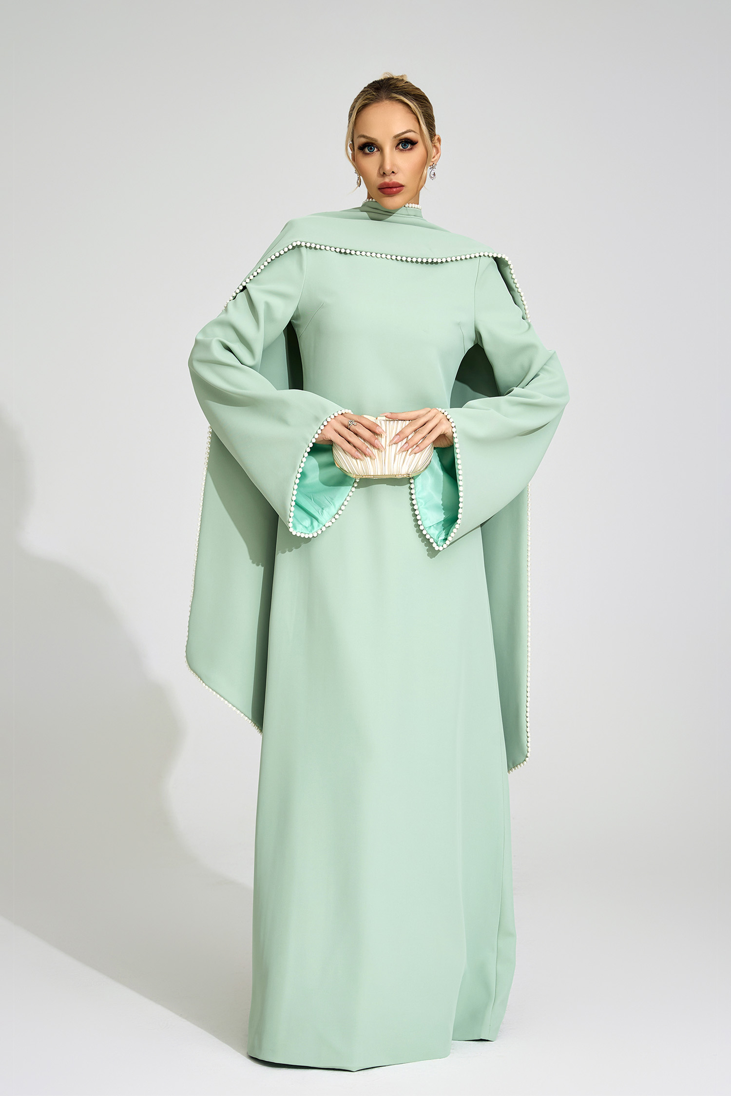 Nora Green Scarf Maxi Dress