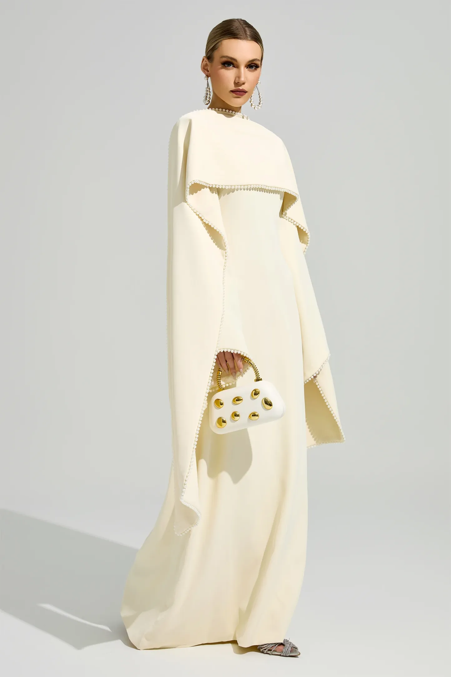 Nora Yellow Scarf Maxi Dress