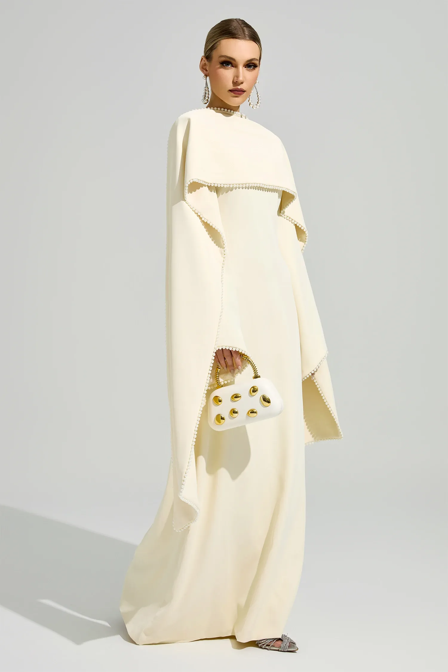 Nora Yellow Scarf Maxi Dress